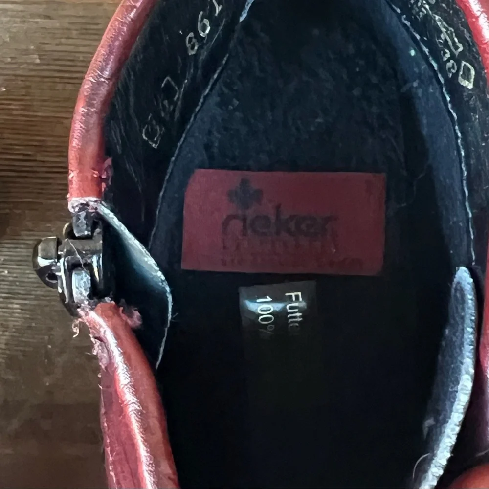 REIKER bordeux wine Victorian style booties |36 - Picture 11 of 14